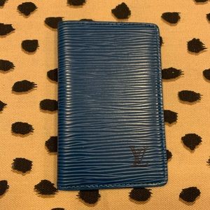 Louis Vuitton Blue de Poche Card Holder Wallet